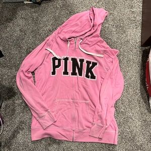 PINK zip up hoodie